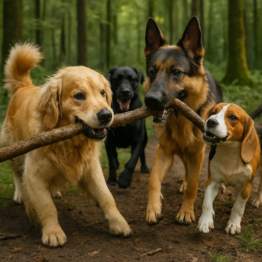 hundeskov-hunde-leger-pind